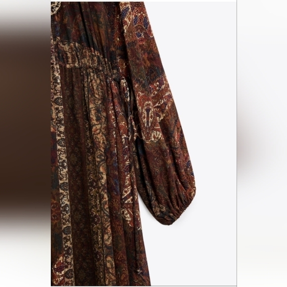 ZARA Printed midi dress - Picture 6 of 9